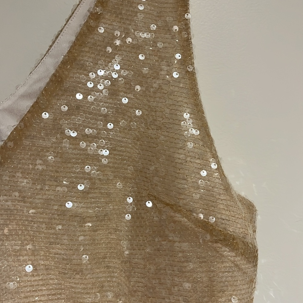 NWT A New Day sleeveless V-neck mini sequin dress - Picture 4 of 8